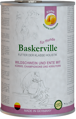 Baskerville Holistic Dog Кабан и утка с тыквой и зеленью для собак 400 грамм